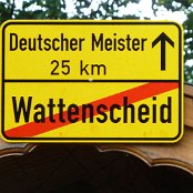 Hinweisschild zum Deutschen Meister 2011